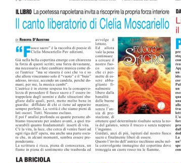 recensione di fuoco sacro sulla testata giornalistica il roma 2